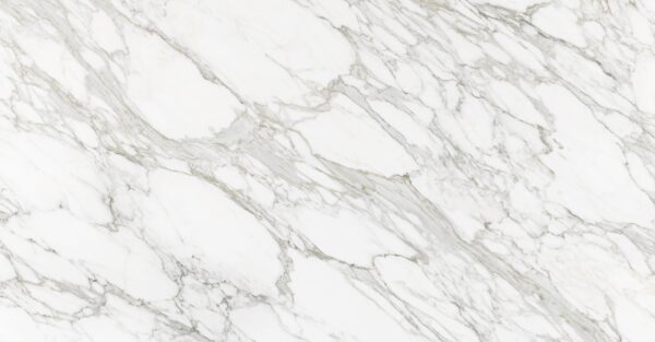 Neolith Calacatta Royale küchenarbeitsplatte aus Keramik nach Maß, Weiß – Silk