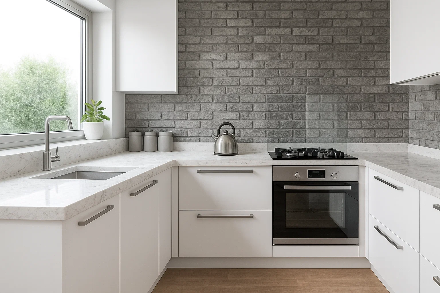 Florim Marble Calacatta küchenarbeitsplatte aus Keramik nach Maß, Grau – Velvet