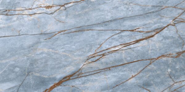 Badezimmerarbeitsplatte aus blauer Keramik Florim Marble Azure - matt