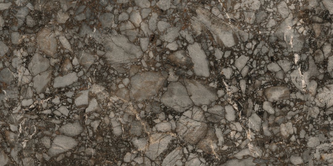 Badezimmerarbeitsplatte aus brauner Keramik Florim Marble River - Poliert