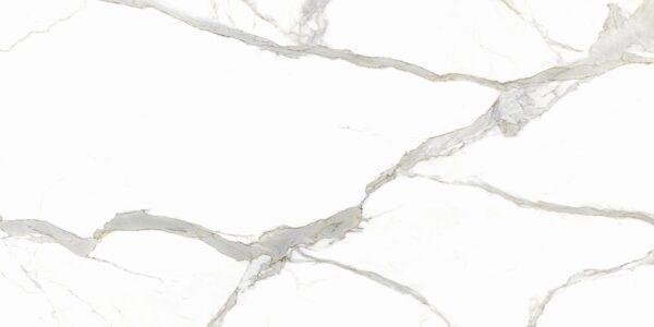 Badezimmerarbeitsplatte aus weißer Keramik Laminam Calacatta Michelangelo - matt