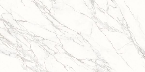 Neolith Calacatta küchenarbeitsplatte aus Keramik nach Maß, Weiß – Silk