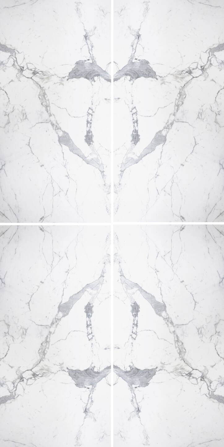 Großkeramikplatten 320 x 160 cm Franko Statuario Lucente für Arbeitsplatte und Verkleidung