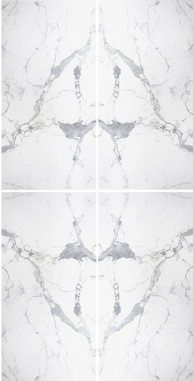 Großkeramikplatten 320 x 160 cm Franko Statuario Lucente für Arbeitsplatte und Verkleidung