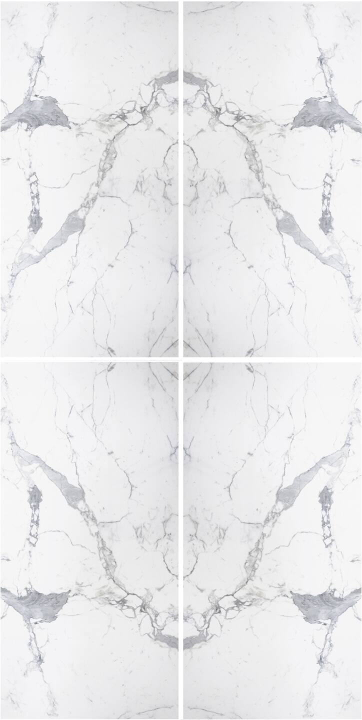 Großkeramikplatten 320 x 160 cm Franko Statuario Lucente für Arbeitsplatte und Verkleidung