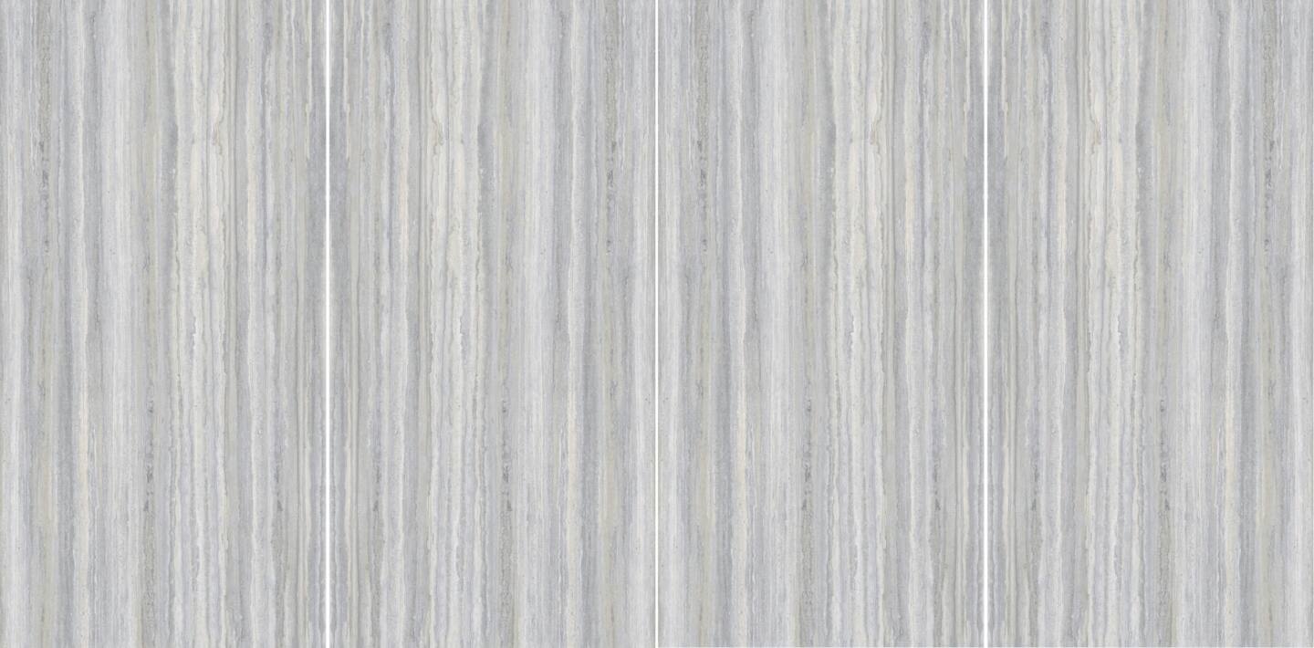 Großkeramikplatten 320 x 160 cm Franko Travertino Argento für Arbeitsplatte und Verkleidung