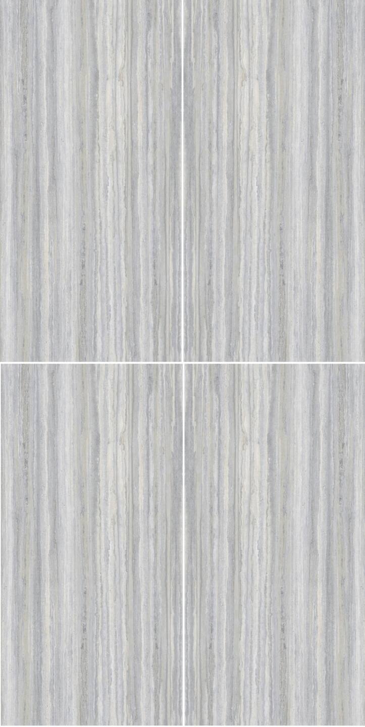 Großkeramikplatten 320 x 160 cm Franko Travertino Argento für Arbeitsplatte und Verkleidung