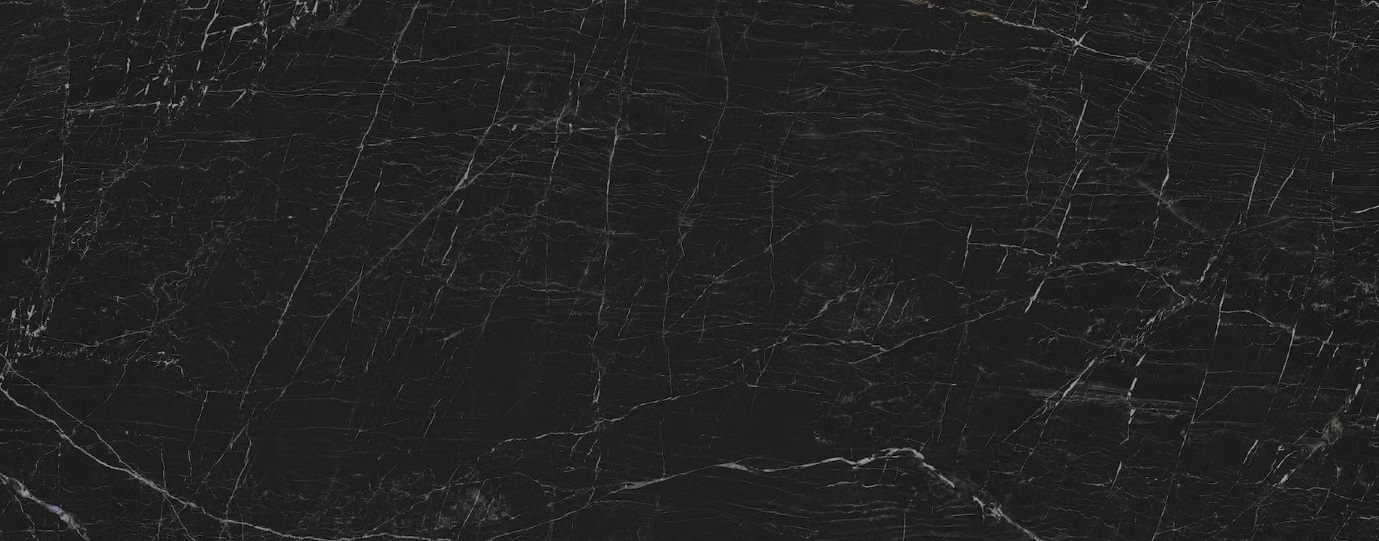 Badezimmerarbeitsplatte aus schwarzer Keramik Dekton Somnia - matt