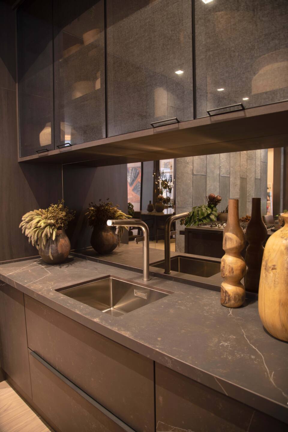 Küchenrückwand (Spritzschutz) aus Keramikplatte Dekton Kelya – matt