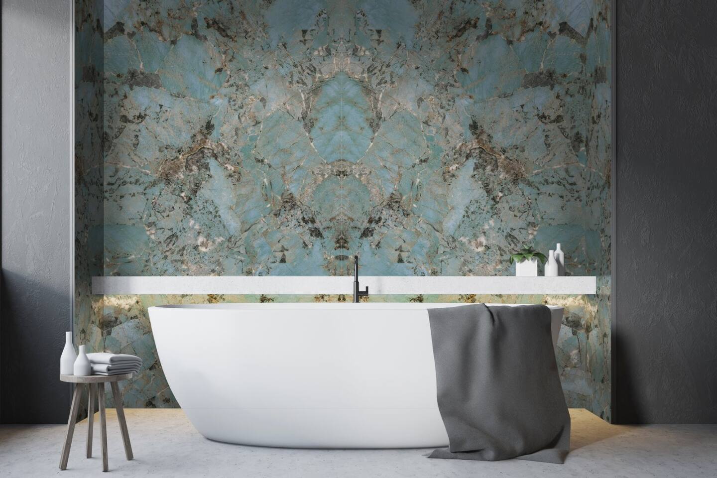 Großkeramikplatten 320 x 160 cm Franko Laguna Verde für Arbeitsplatte und Verkleidung