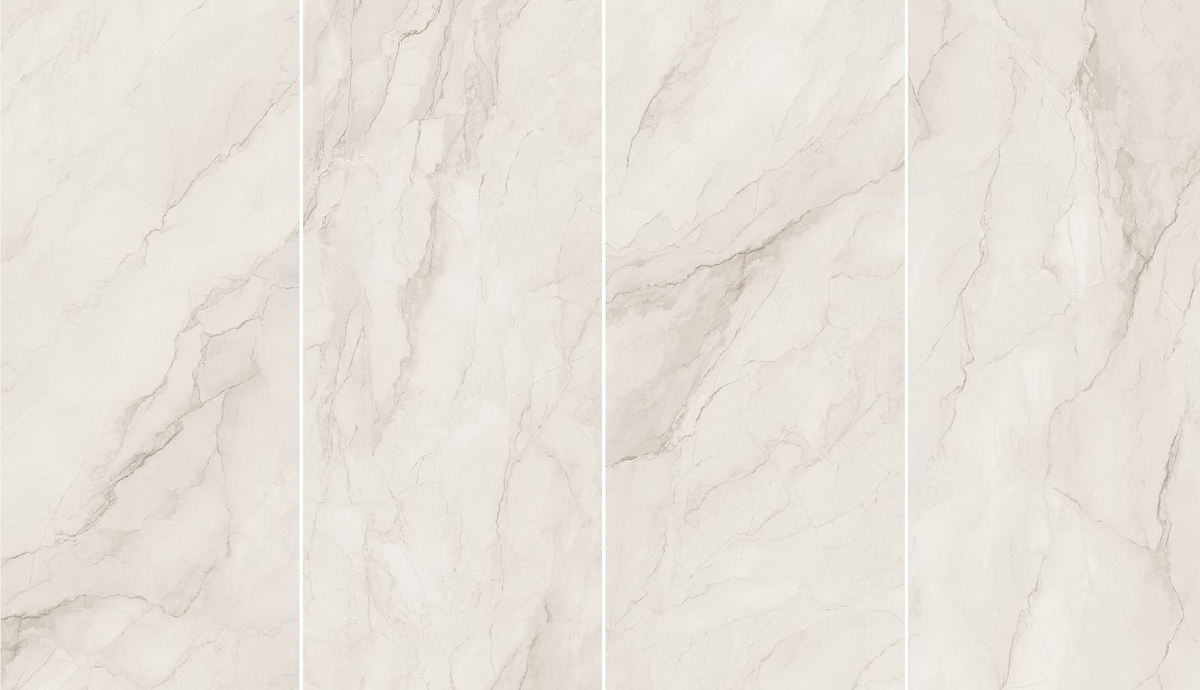 Großformatfliese Ava Bolgheri White 120x280cm 6 mm