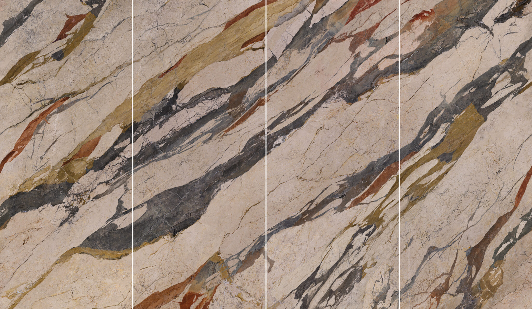 Großformatfliese Ava Breccia Sicilia 120x280cm 6mm