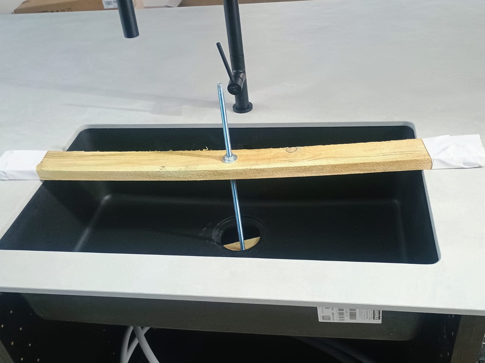 Großkeramikplatten 330 x 184 cm Franko Cemento Lumberton für Arbeitsplatte und Verkleidung