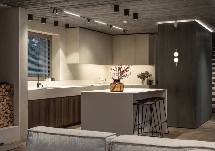 Küchenrückwand (Spritzschutz) aus Keramikplatte Dekton Edora – matt