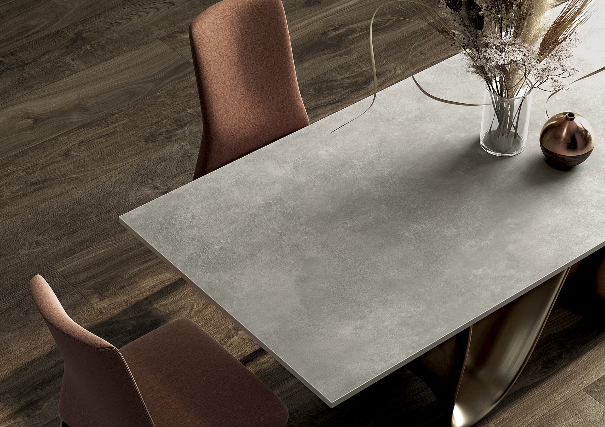 Großkeramikplatten 324×163 cm Franko Grey Skyline für Arbeitsplatte und Verkleidung