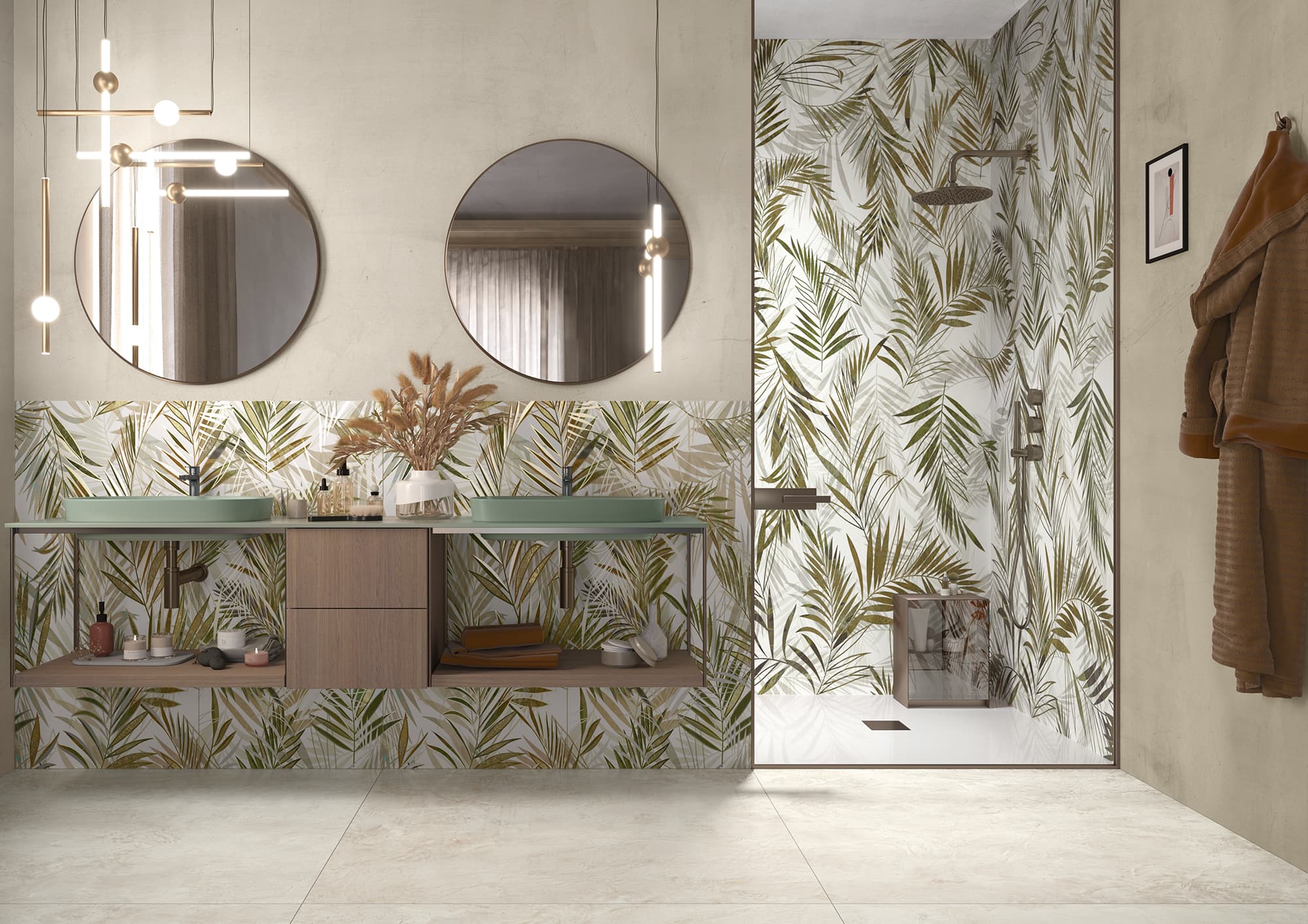 Großformatfliese Ava Imagine Areca 120x280cm 6mm