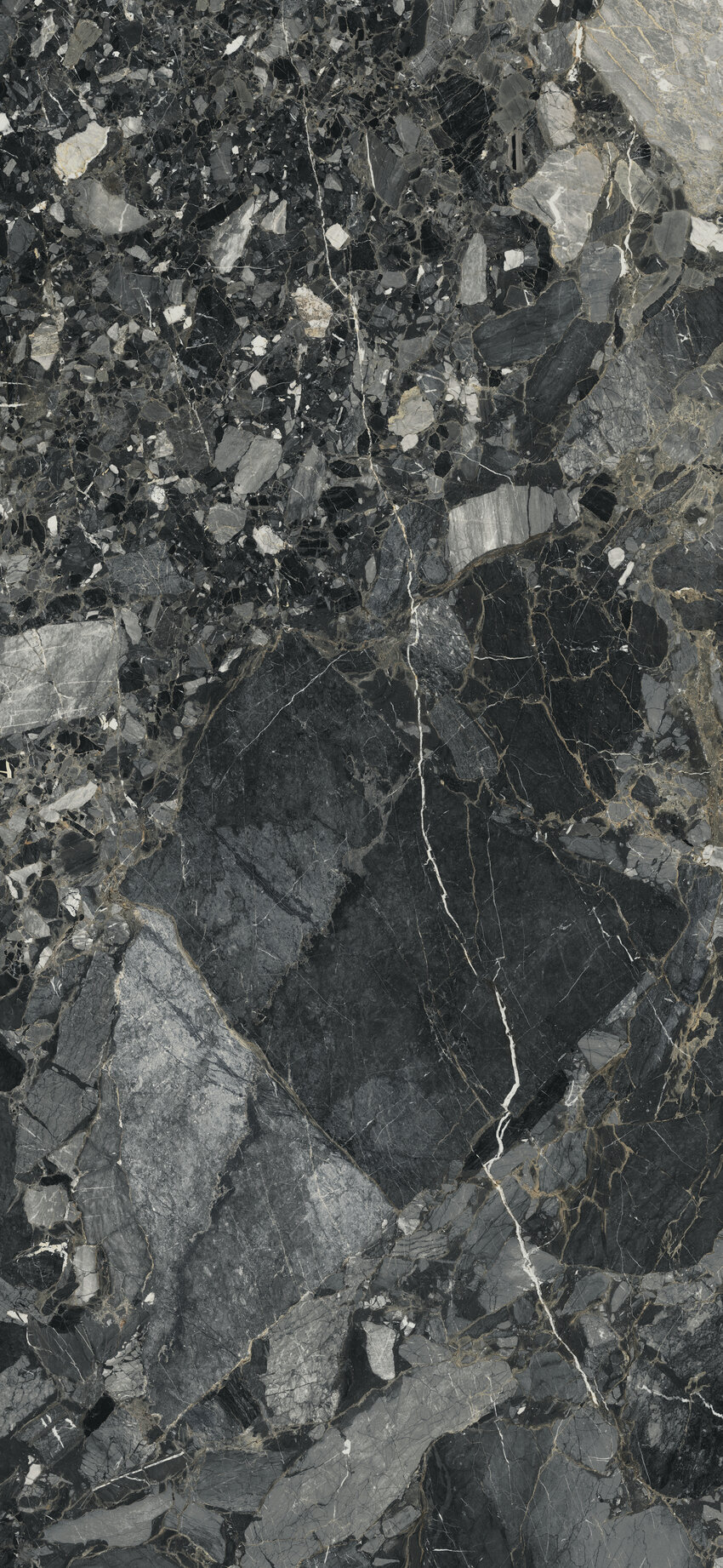 Großformatfliese AB Indi Black 120x260cm 7 mm