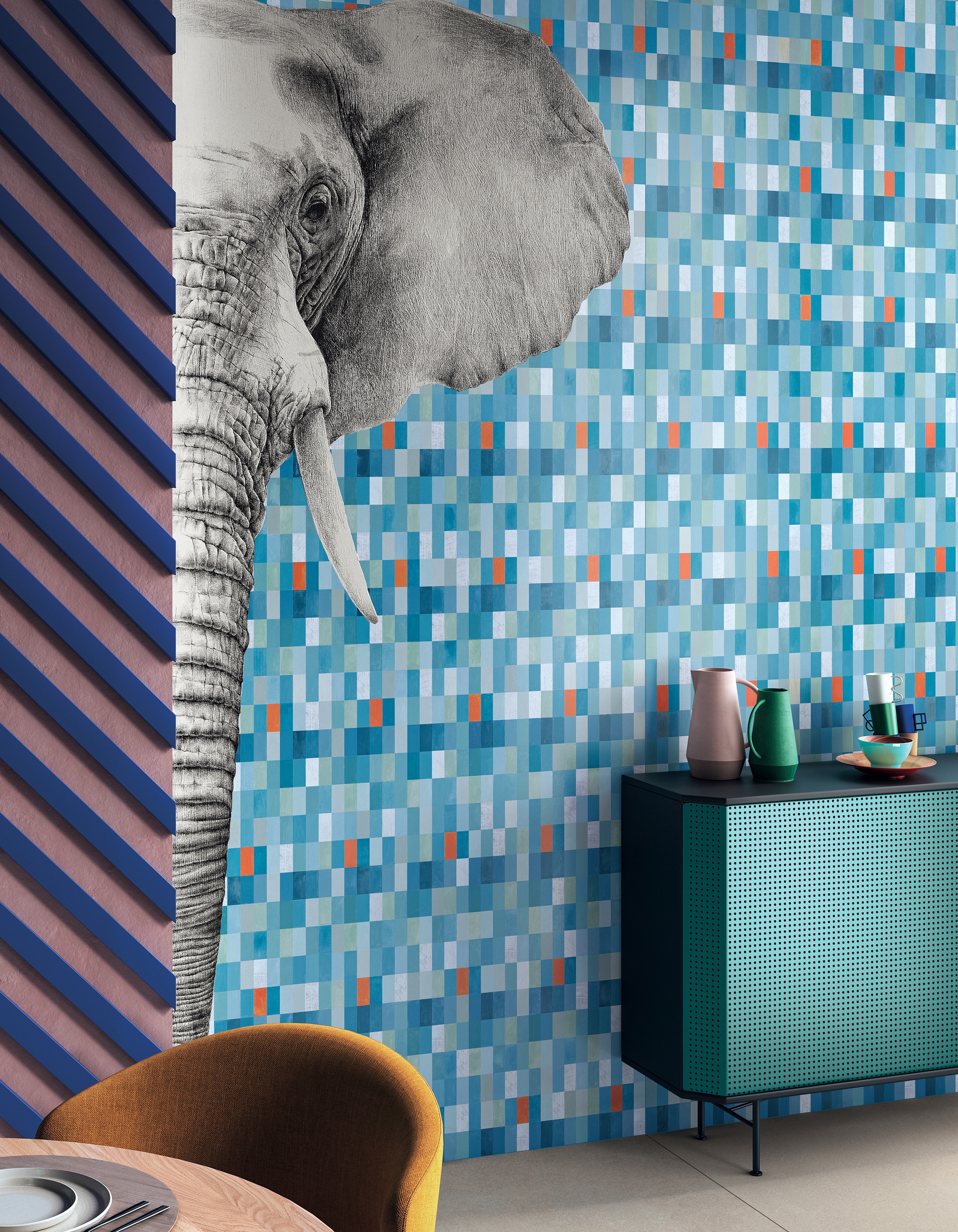 Großformatfliese Mirage Indomita Elephant T 120x278cm 6 mm