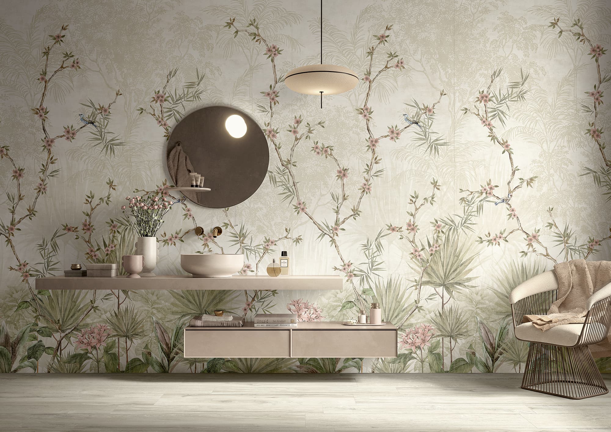 Großformatfliese Ava Imagine Jungle Chic 120x280cm 6mm