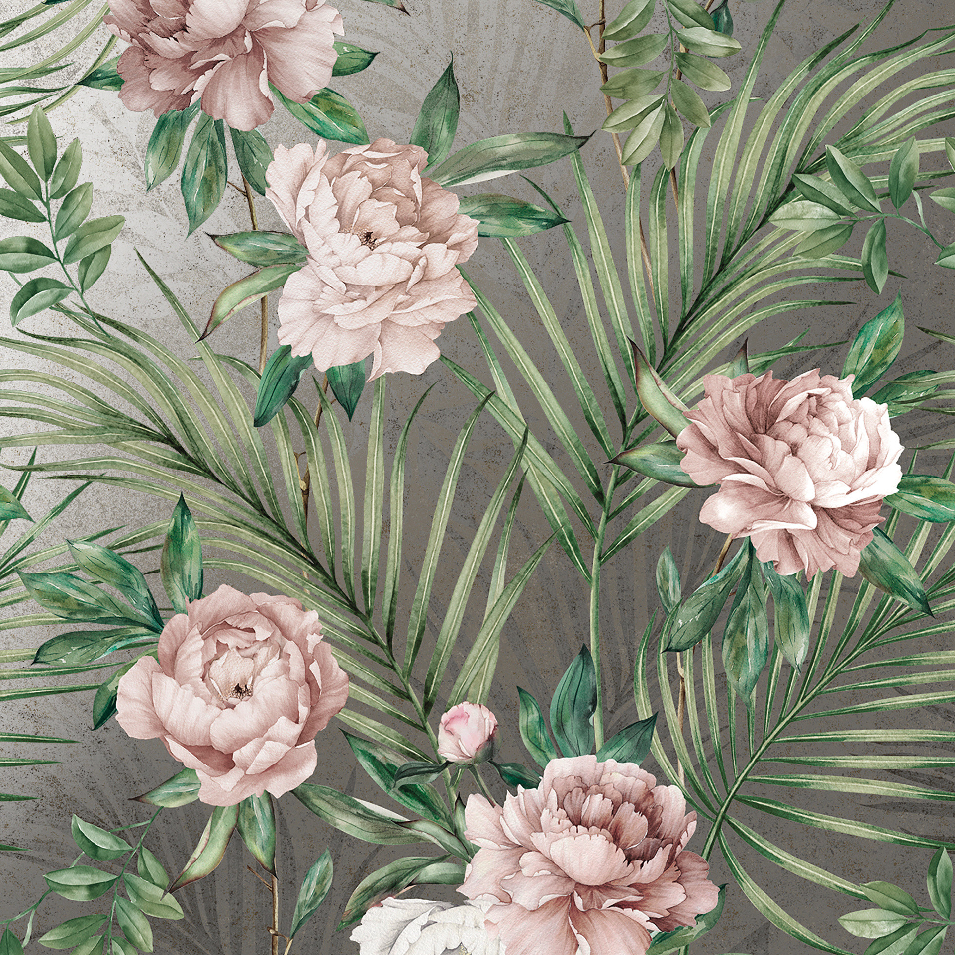 Großformatfliese Mirage Emporio Miroir Peony 120x278cm 6 mm