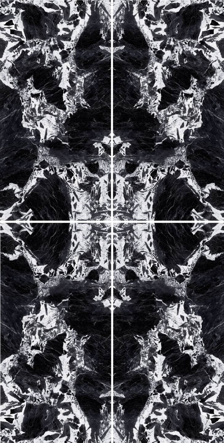 Großkeramikplatten 320 x 160 cm Franko Nero Antique für Arbeitsplatte und Verkleidung