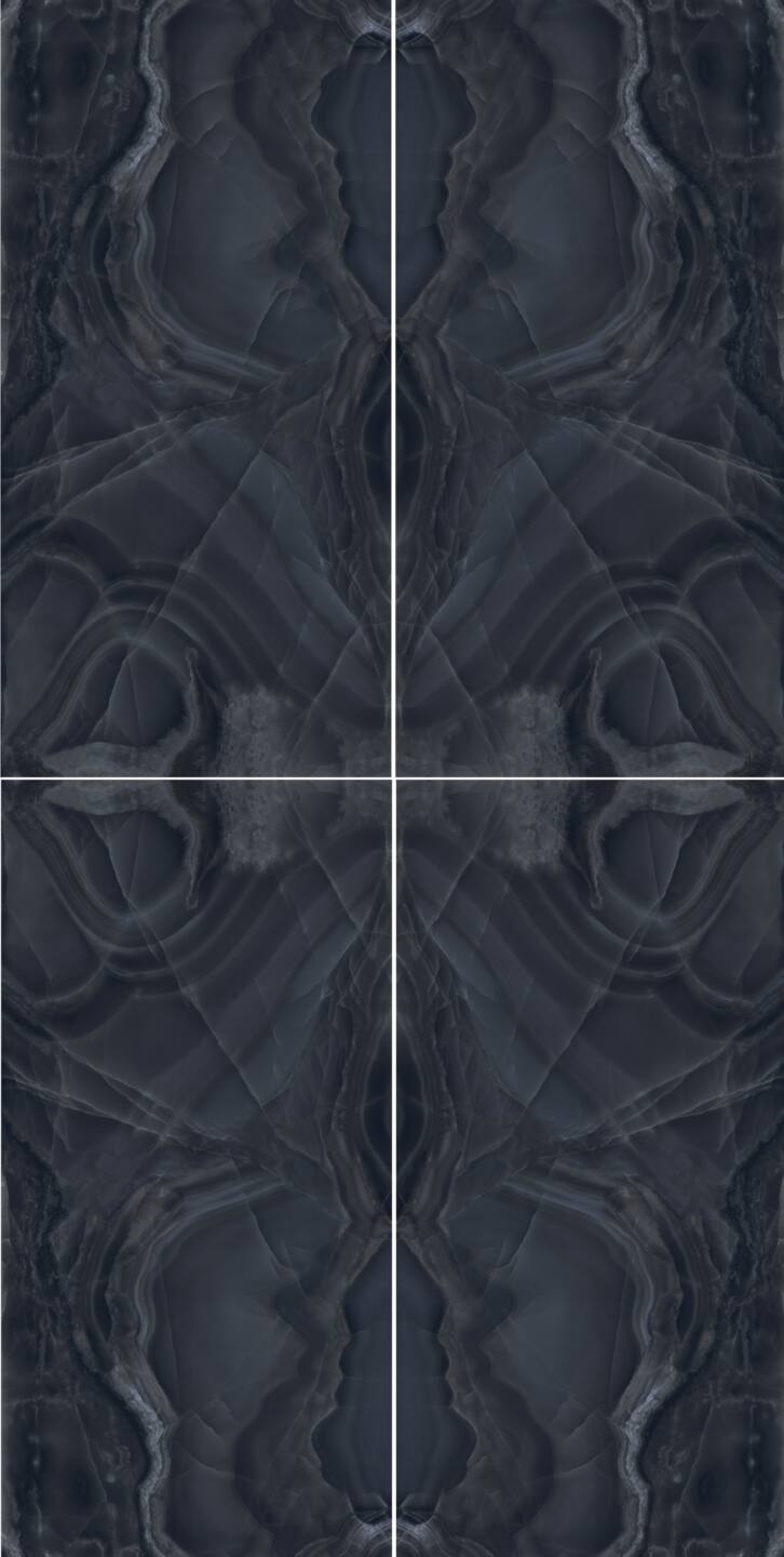 Großkeramikplatten 320 x 160 cm Franko Onice Nero für Arbeitsplatte und Verkleidung
