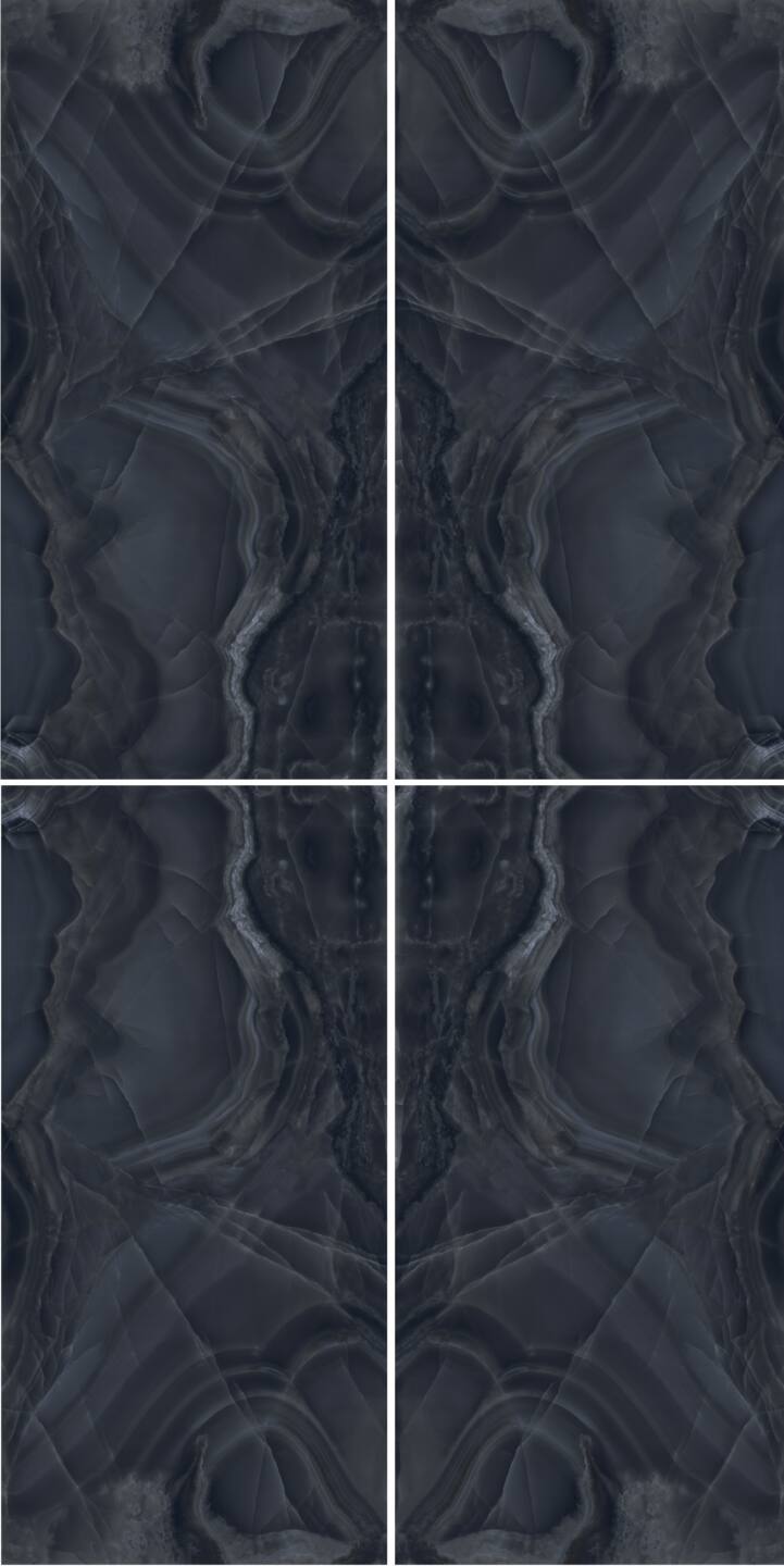 Großkeramikplatten 320 x 160 cm Franko Onice Nero für Arbeitsplatte und Verkleidung