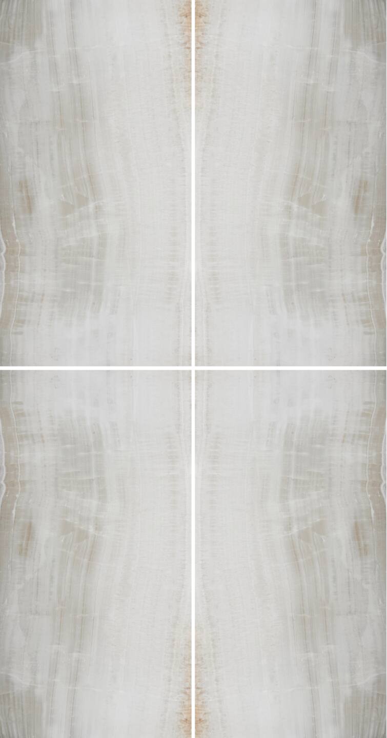 Großkeramikplatten 320 x 160 cm Franko Onice Avorio für Arbeitsplatte und Verkleidung
