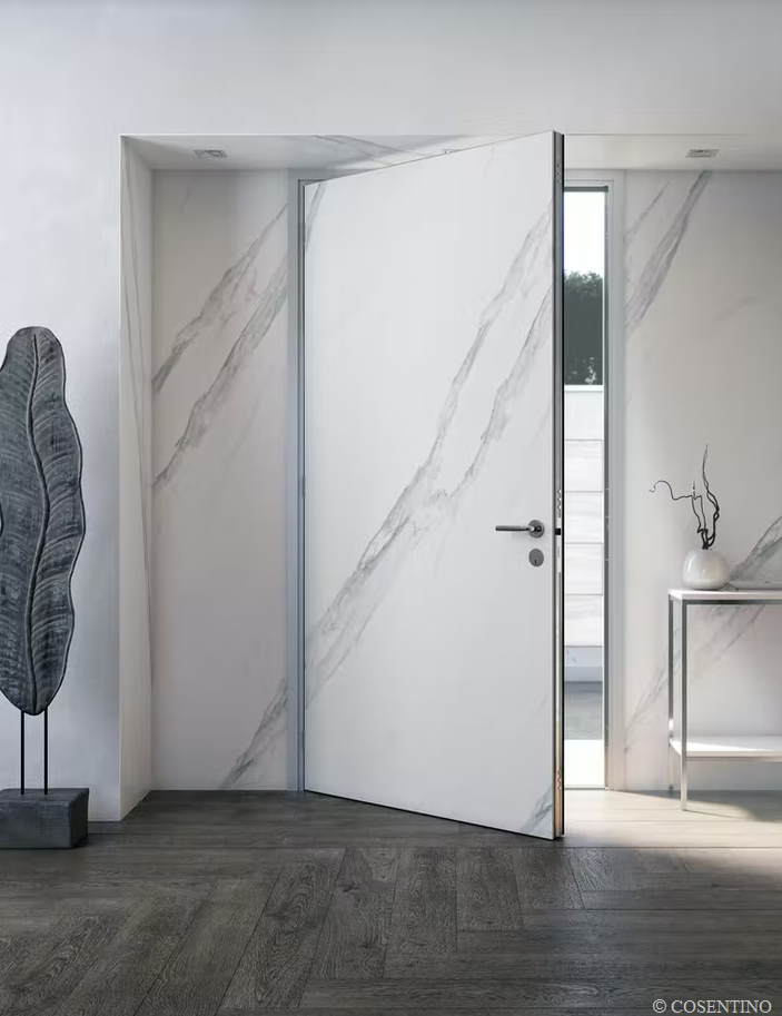 Küchenrückwand (Spritzschutz) aus Keramikplatte Dekton Opera – velvet
