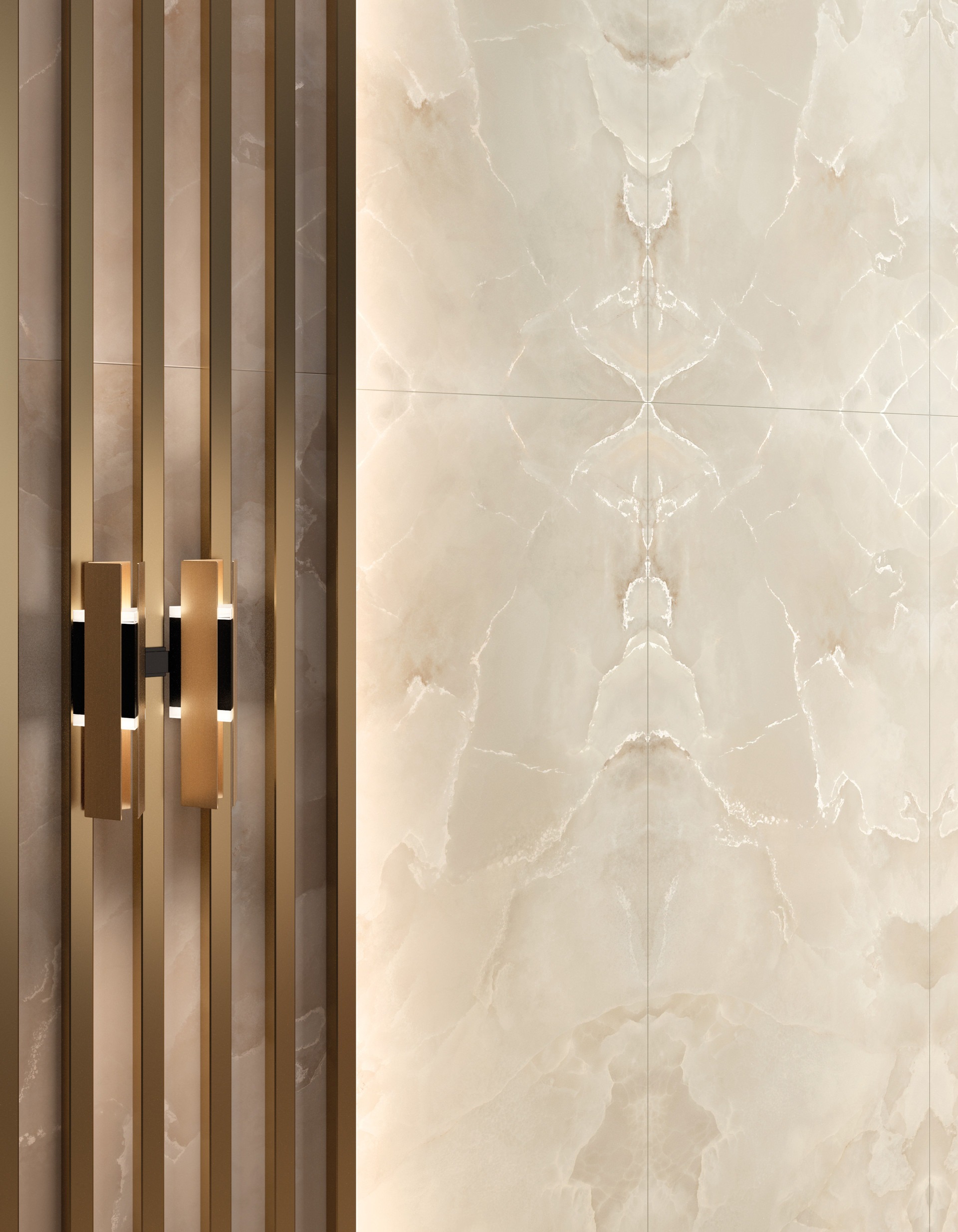 Großformatfliese Mirage Onyce ON01 Coconut 120x278cm 6 mm