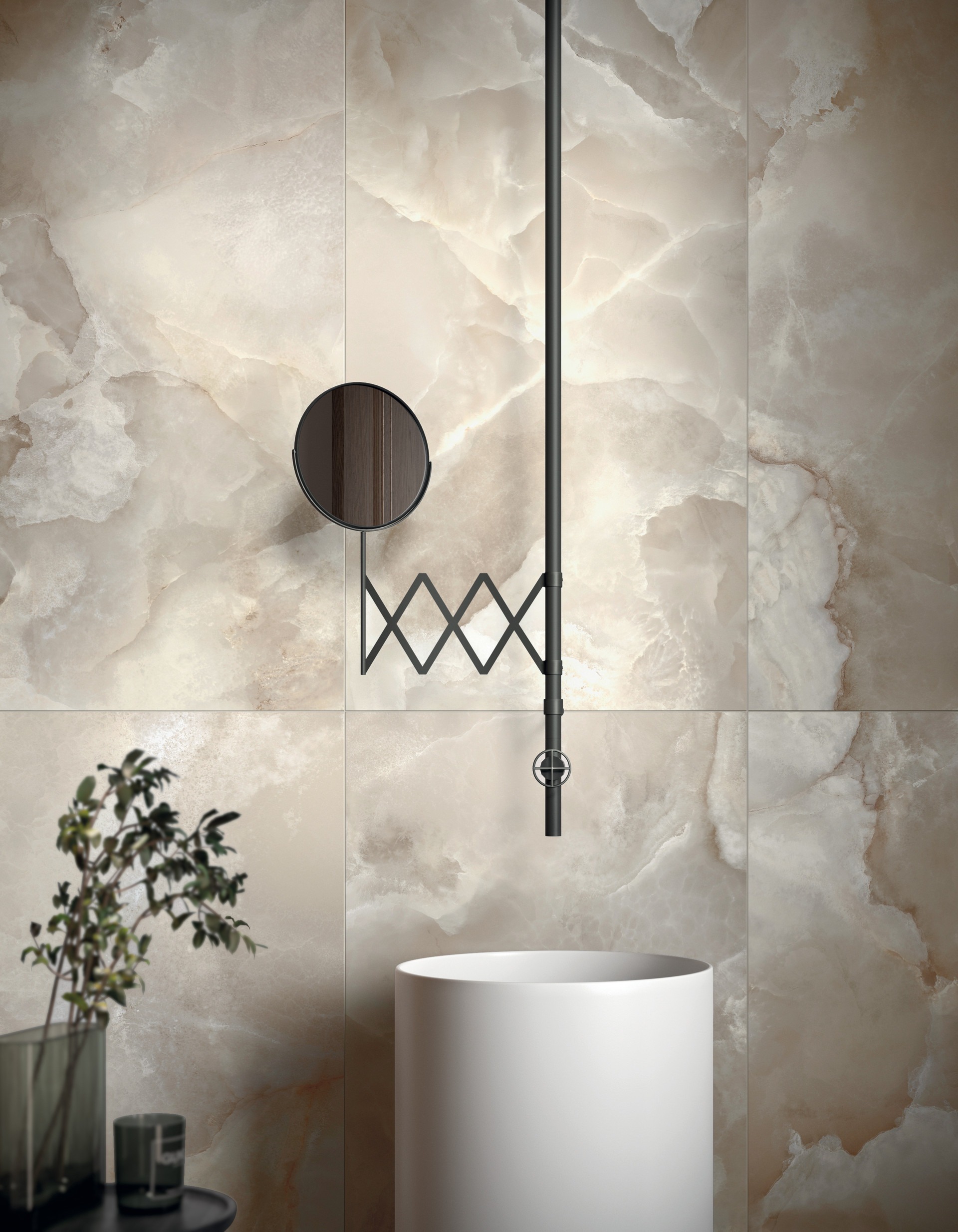 Großformatfliese Mirage Onyce ON02 Lead Grey 120x278cm 6 mm