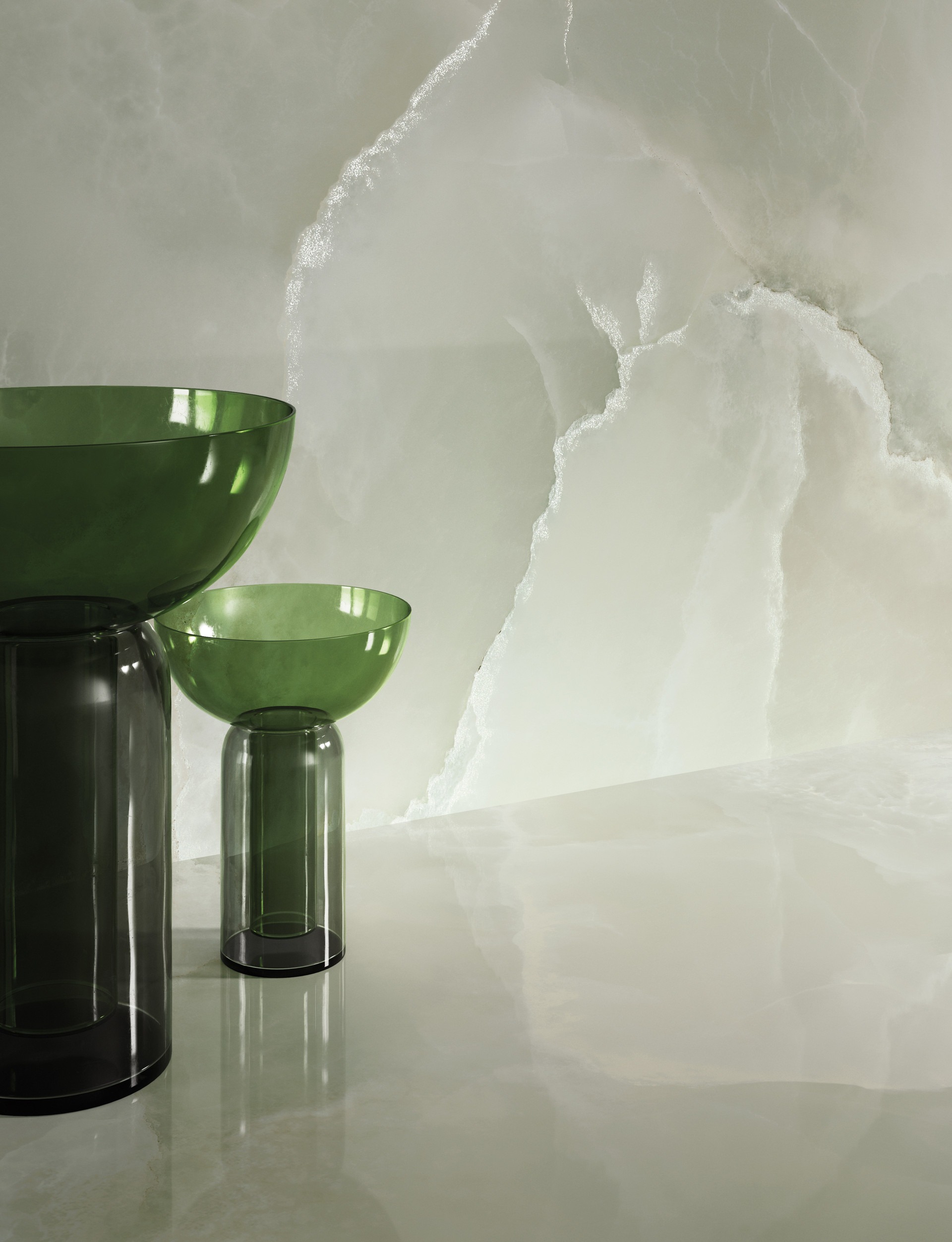 Großformatfliese Mirage Onyce ON06 Emerald 120x278cm 6 mm