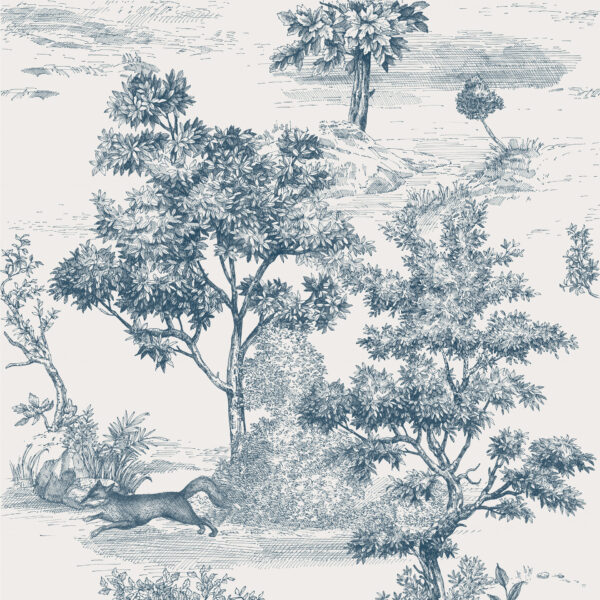 Großformatfliese Mirage Papier Maison Blau 120x278cm 6 mm