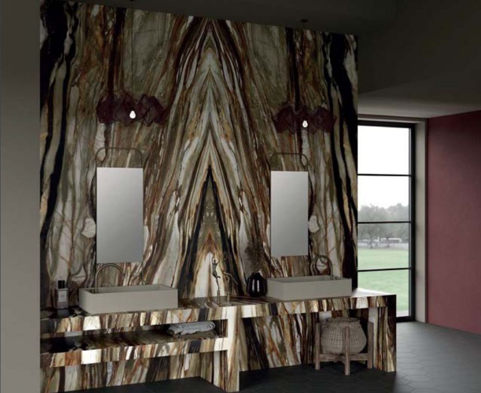 Großkeramikplatten 320 x 160 cm Franko Redwood Essence für Arbeitsplatte und Verkleidung