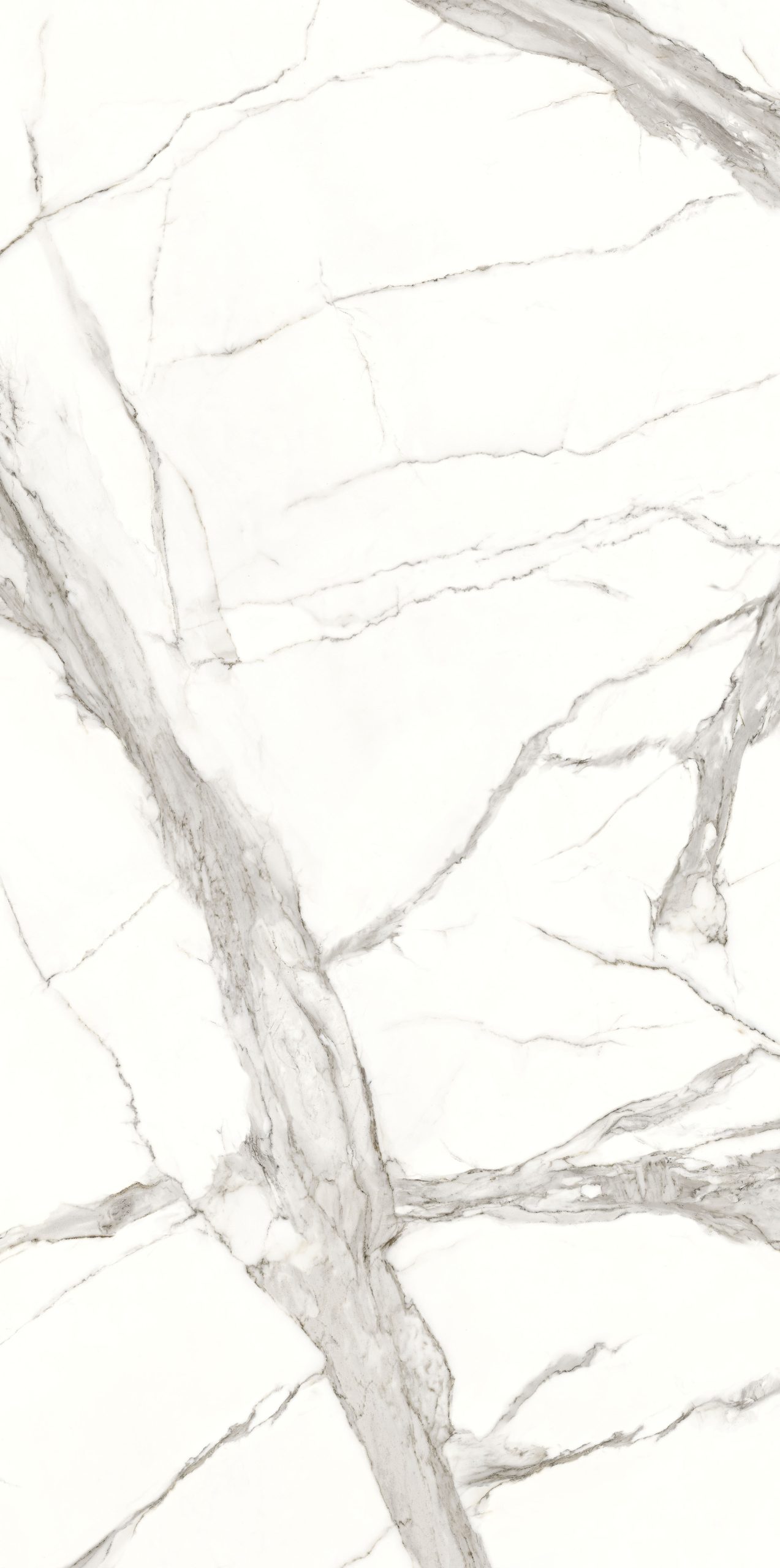 Großformatfliese Franko Statuario Lux 160x320cm 6 mm