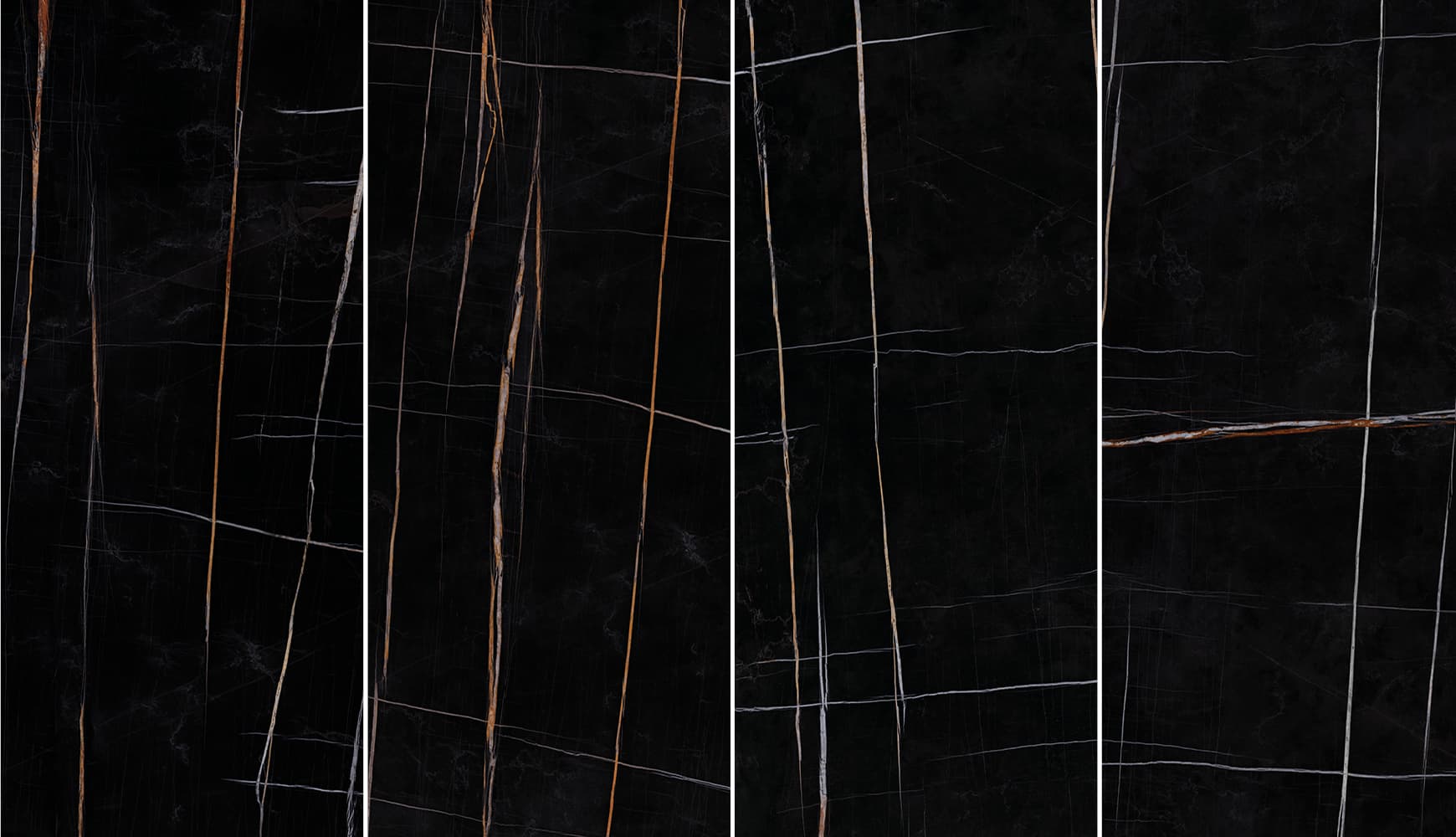Großformatfliese Ava Sahara Noir 120x280cm 6 mm