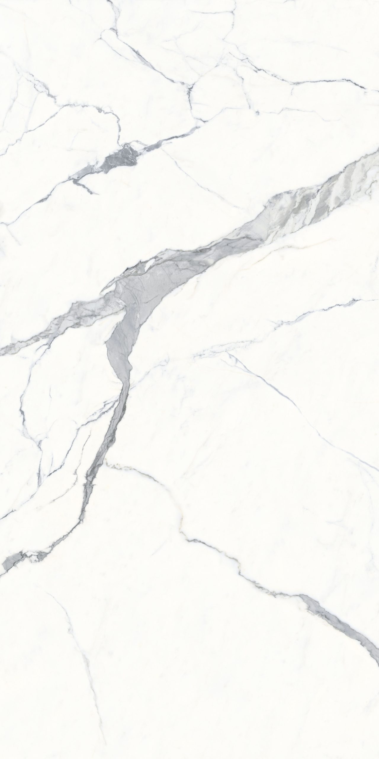 Großformatfliese Franko Statuario Argento 160x320cm 6 mm