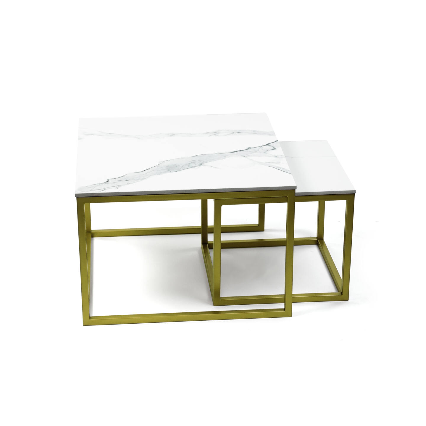Tisch Franko Kanuhura Keramik Statuario Altissimo 60×60 & 40×40