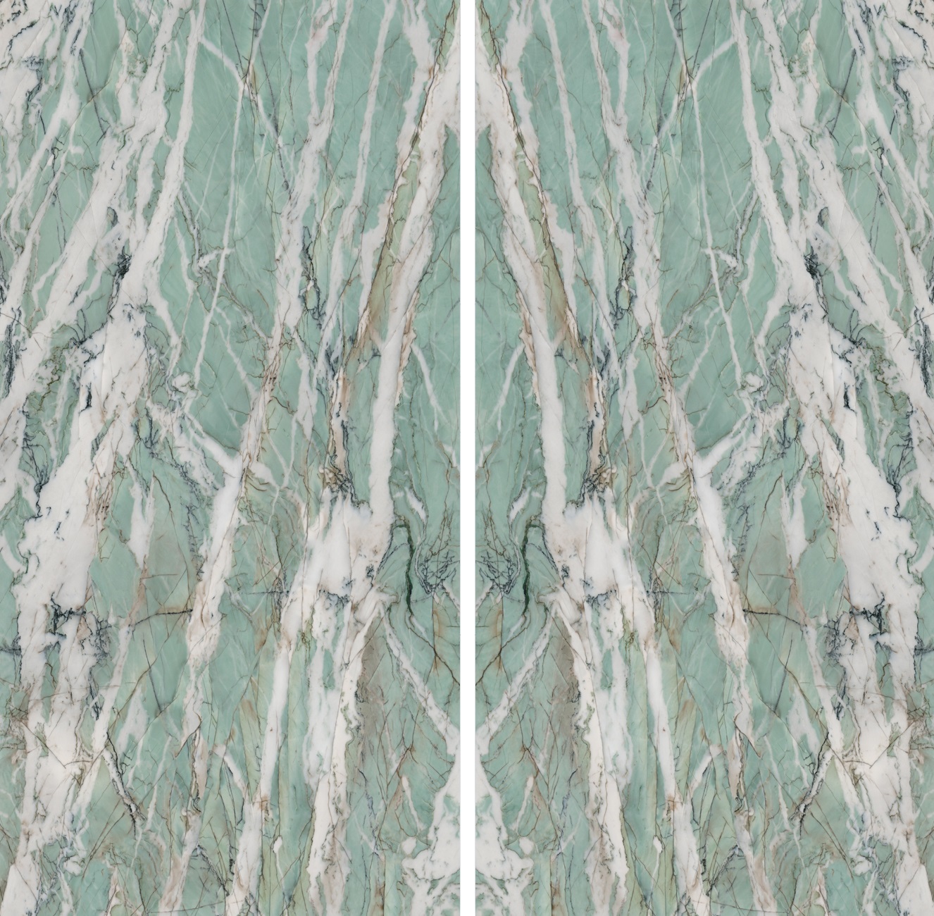 Großkeramikplatten 320 x 160 cm Franko Fiume Verde für Arbeitsplatte und Verkleidung