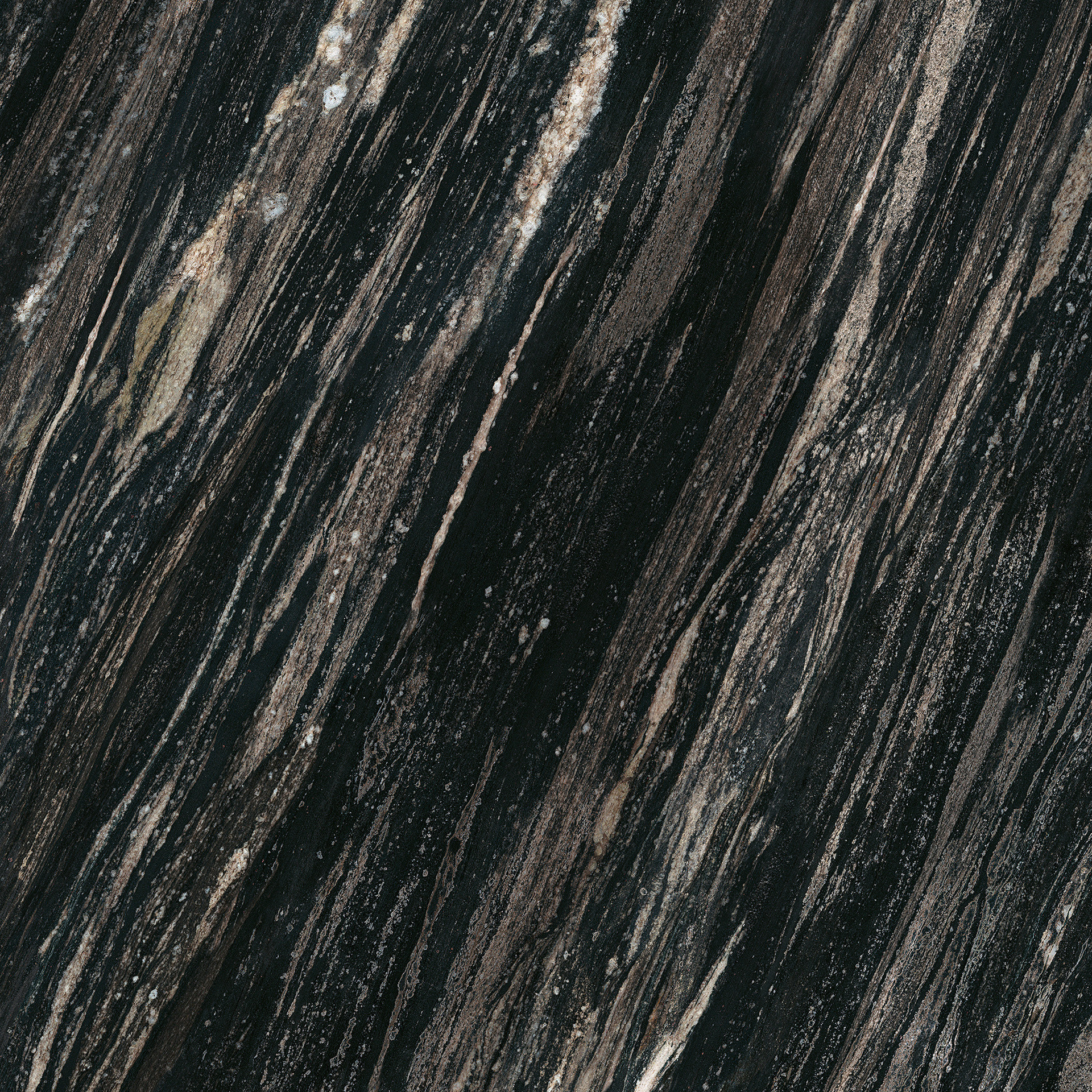 Großformatfliese Mirage Wanderlust WA06 Black Cosmic 120x278cm 6 mm