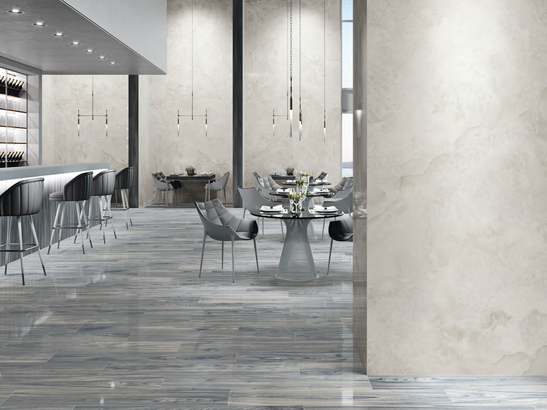 Großformatfliese AB Aral Pearl 120x260cm 7 mm