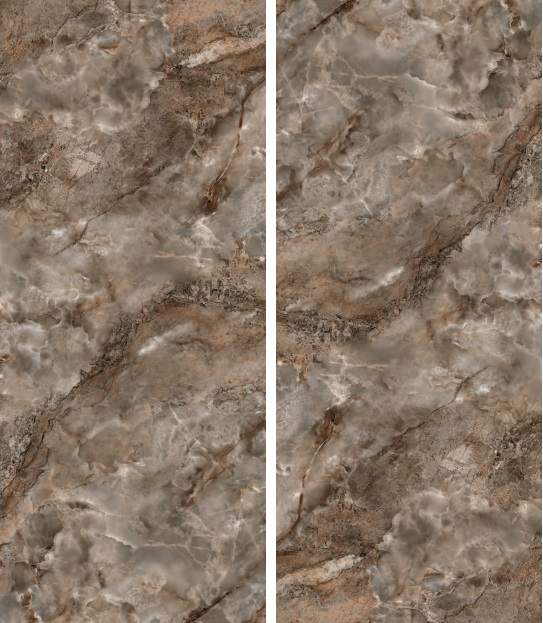 Großformatfliese AB Aura Brown 120x280cm 7 mm