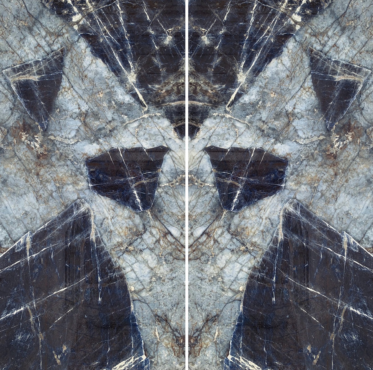Großkeramikplatten 320 x 160 cm Franko Cristallo Azzurro für Arbeitsplatte und Verkleidung