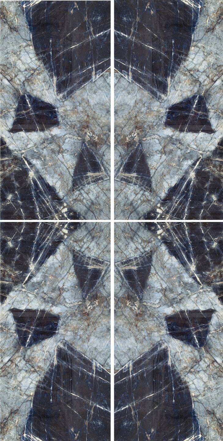 Großkeramikplatten 320 x 160 cm Franko Cristallo Azzurro für Arbeitsplatte und Verkleidung