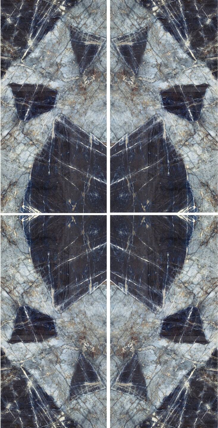 Großkeramikplatten 320 x 160 cm Franko Cristallo Azzurro für Arbeitsplatte und Verkleidung