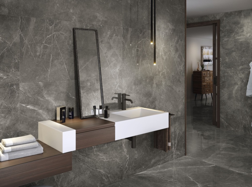 Großformatfliese Baldocer Bayona P Grey 120x240cm 6 mm oder 7 mm