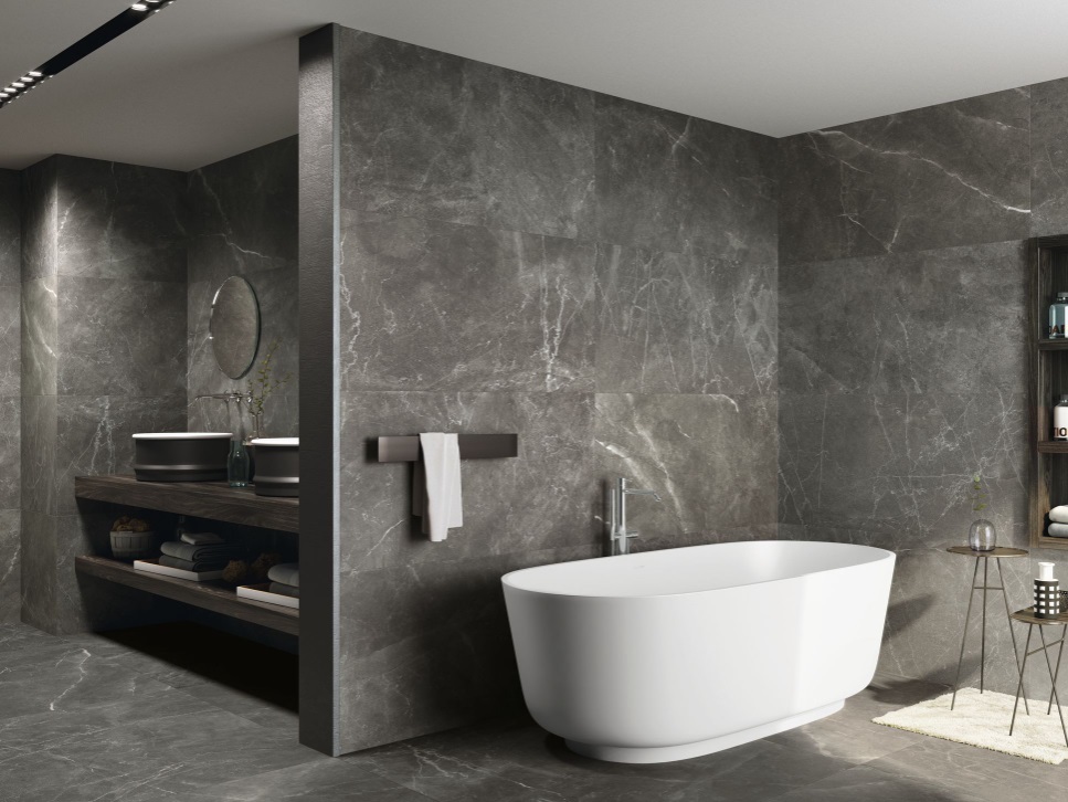 Großformatfliese Baldocer Bayona P Grey 120x240cm 6 mm oder 7 mm