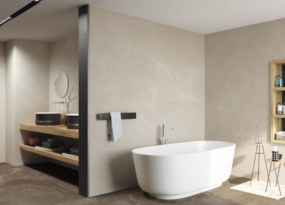 Großformatfliese Baldocer Bayona Ivory 120x260cm 6 mm oder 7 mm
