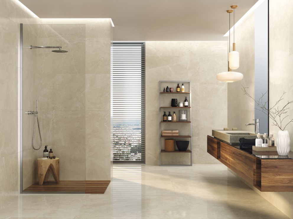 Großformatfliese Baldocer Bayona Ivory 120x260cm 6 mm oder 7 mm