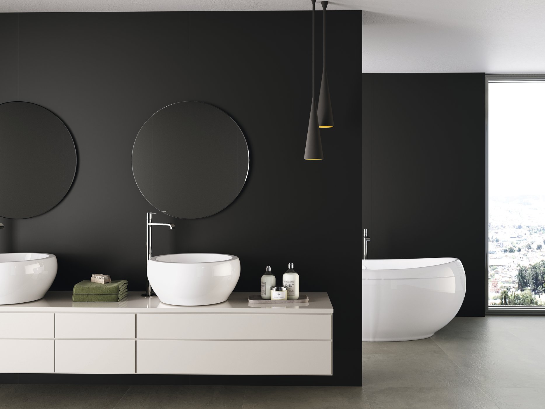 Großformatfliese AB Black 120x260cm 6 mm
